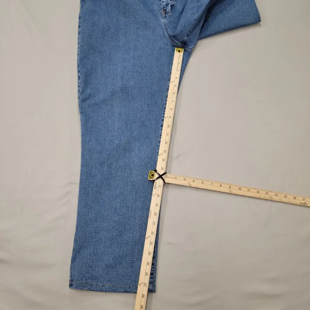 Lauren Ralph Lauren Womens Classic Straight Jeans 16W Stretch Midrise Casual Fit